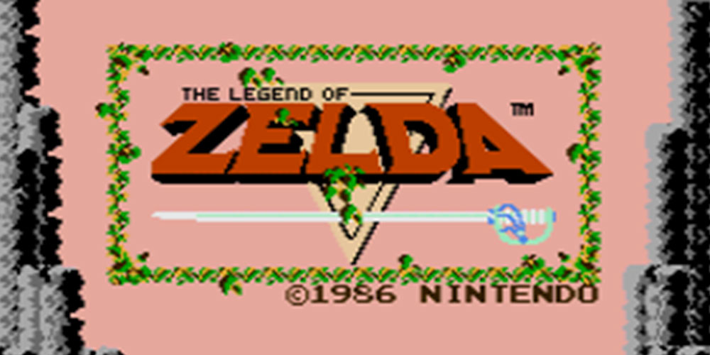 The Legend of Zelda, title screen 1996